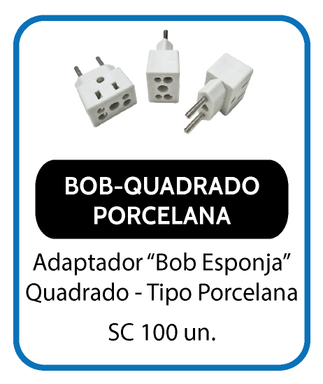 47 - BOB-QUADRADO PORCELANA BRANCO
